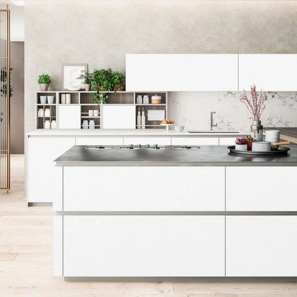 Gloss White Peel & Stick Vinyl – Countertop Cabinet Cover 17.7